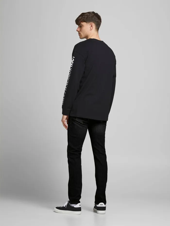Jeans JACK and JONES Mens 2PACK GELNN ORIGINAL AM SLIM FIT JEANS Black Black Denim
