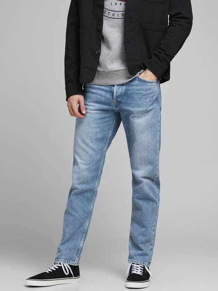 Jeans JACK and JONES Mens CHRIS ORIGINAL CJ 920 LOOSE FIT JEANS Blue Blue Denim