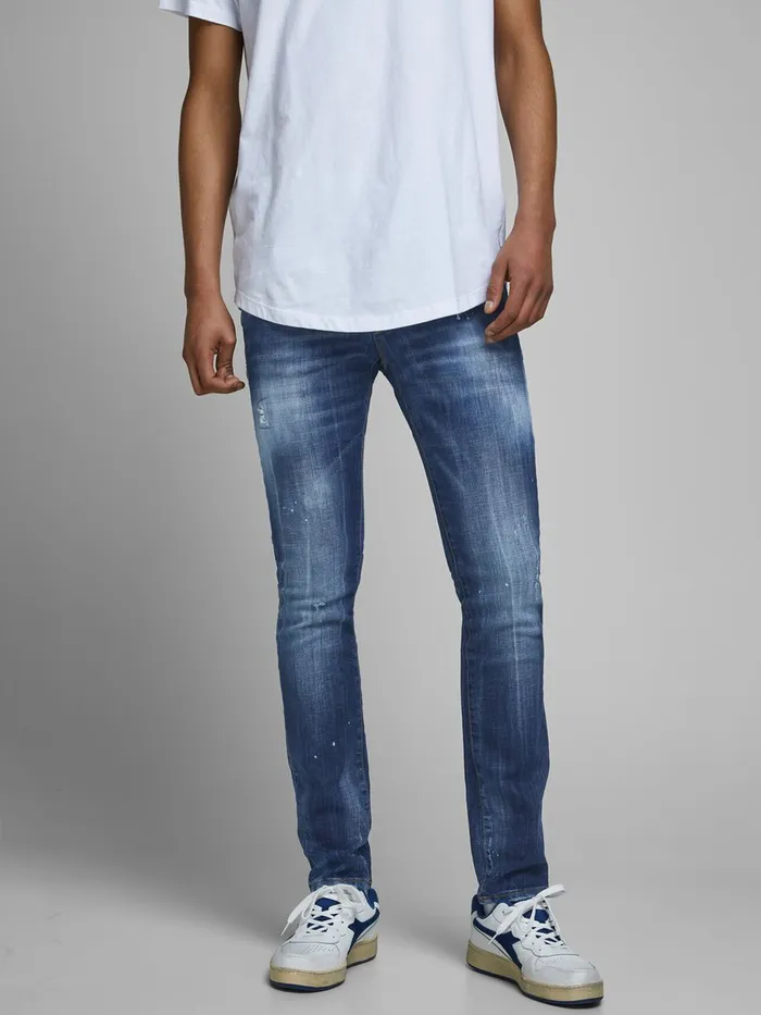 Jeans JACK and JONES Mens GLENN FOX BL 925 SLIM FIT JEANS Blue Blue Denim