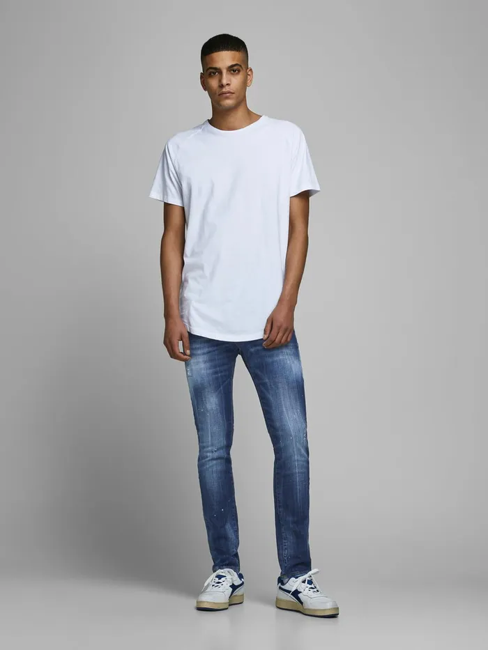 Jeans JACK and JONES Mens GLENN FOX BL 925 SLIM FIT JEANS Blue Blue Denim