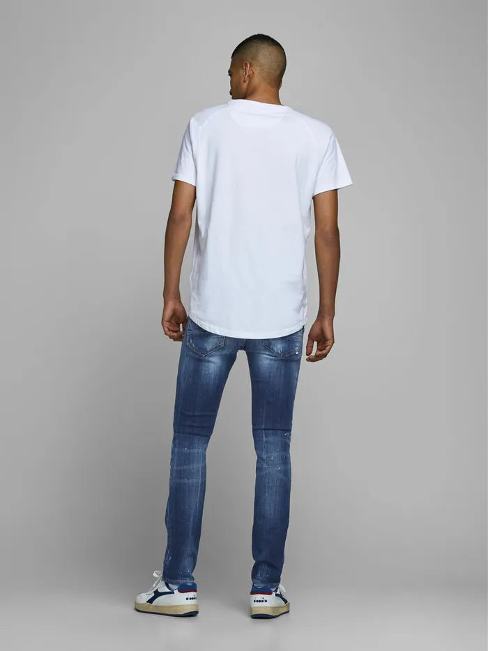 Jeans JACK and JONES Mens GLENN FOX BL 925 SLIM FIT JEANS Blue Blue Denim