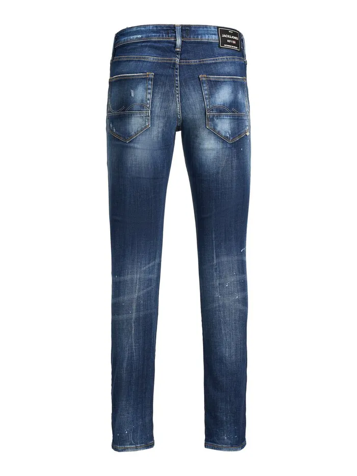 Jeans JACK and JONES Mens GLENN FOX BL 925 SLIM FIT JEANS Blue Blue Denim
