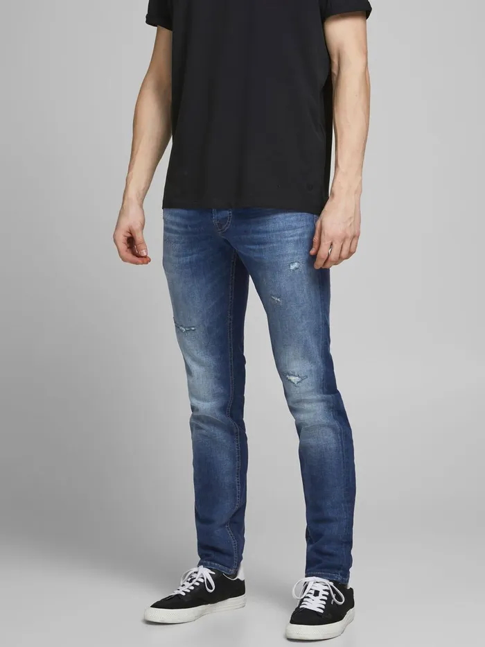Jeans JACK and JONES Mens GLENN ORIGINAL JJ 259 SLIM FIT JEANS Blue Blue Denim
