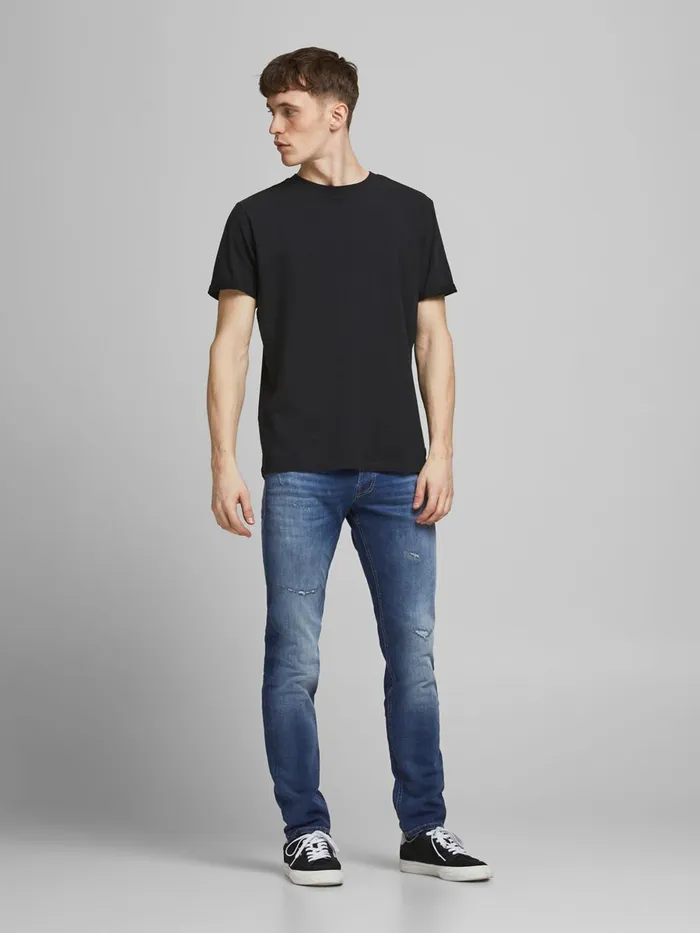Jeans JACK and JONES Mens GLENN ORIGINAL JJ 259 SLIM FIT JEANS Blue Blue Denim
