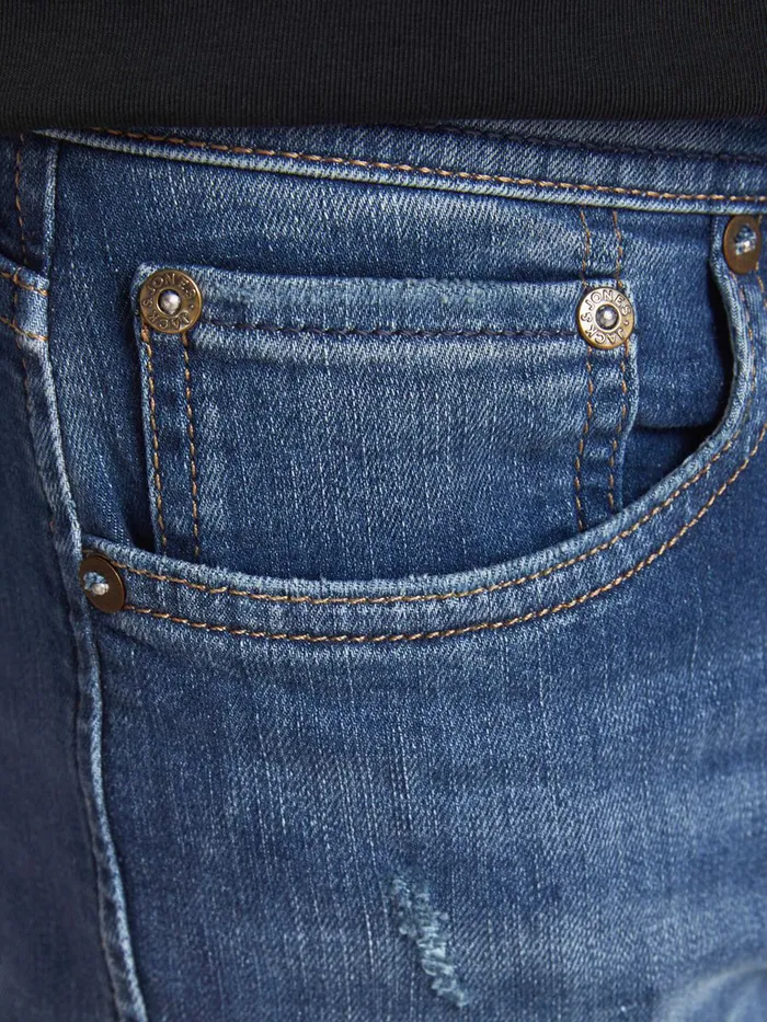 Jeans JACK and JONES Mens GLENN ORIGINAL JJ 259 SLIM FIT JEANS Blue Blue Denim
