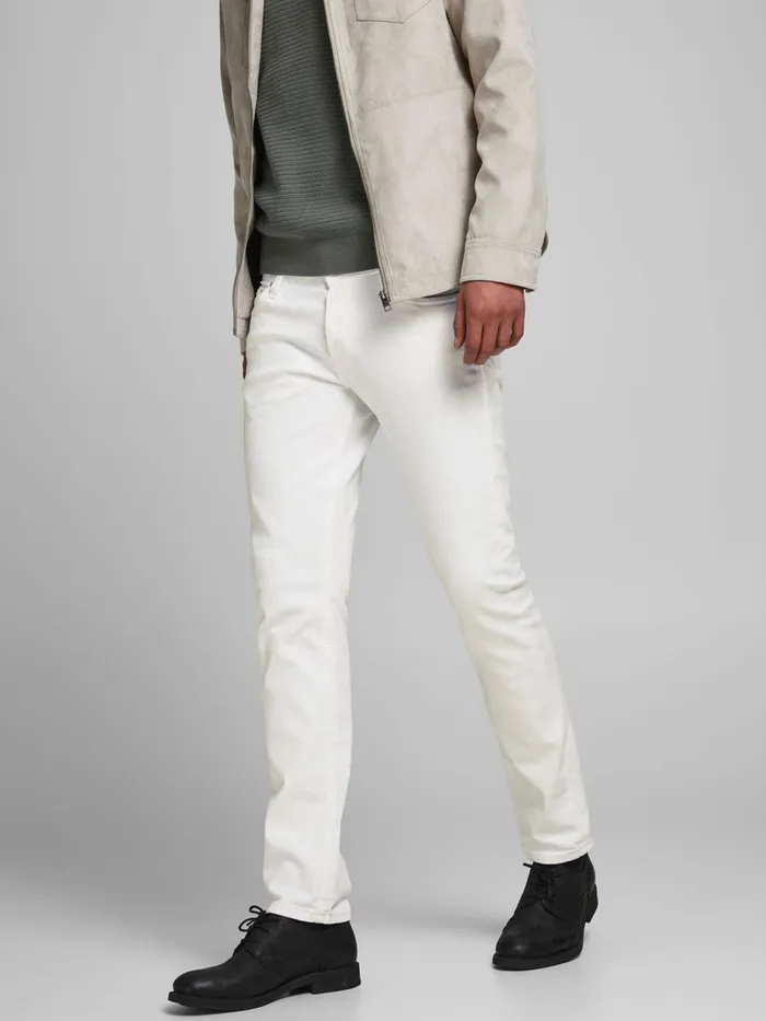 Jeans JACK and JONES Mens GLENN ORIGINAL NA 400 SLIM FIT JEANS White White