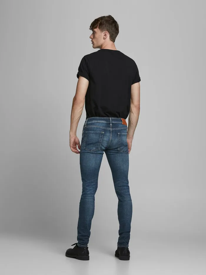 Jeans JACK and JONES Mens LIAM ORIGINAL JJ 244 SKINNY FIT JEANS Blue Blue Denim