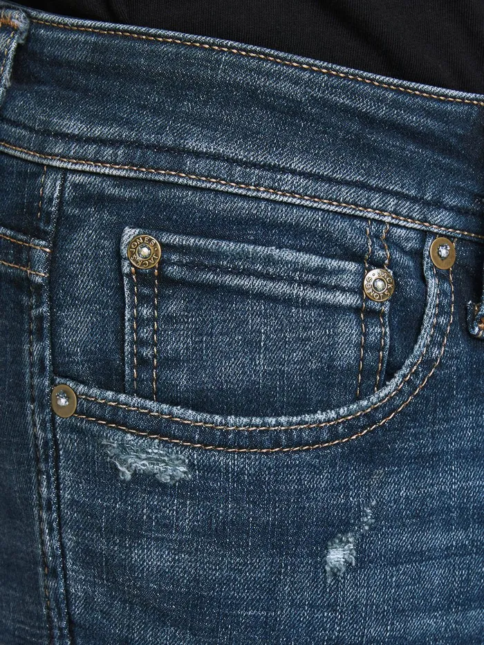 Jeans JACK and JONES Mens LIAM ORIGINAL JJ 244 SKINNY FIT JEANS Blue Blue Denim