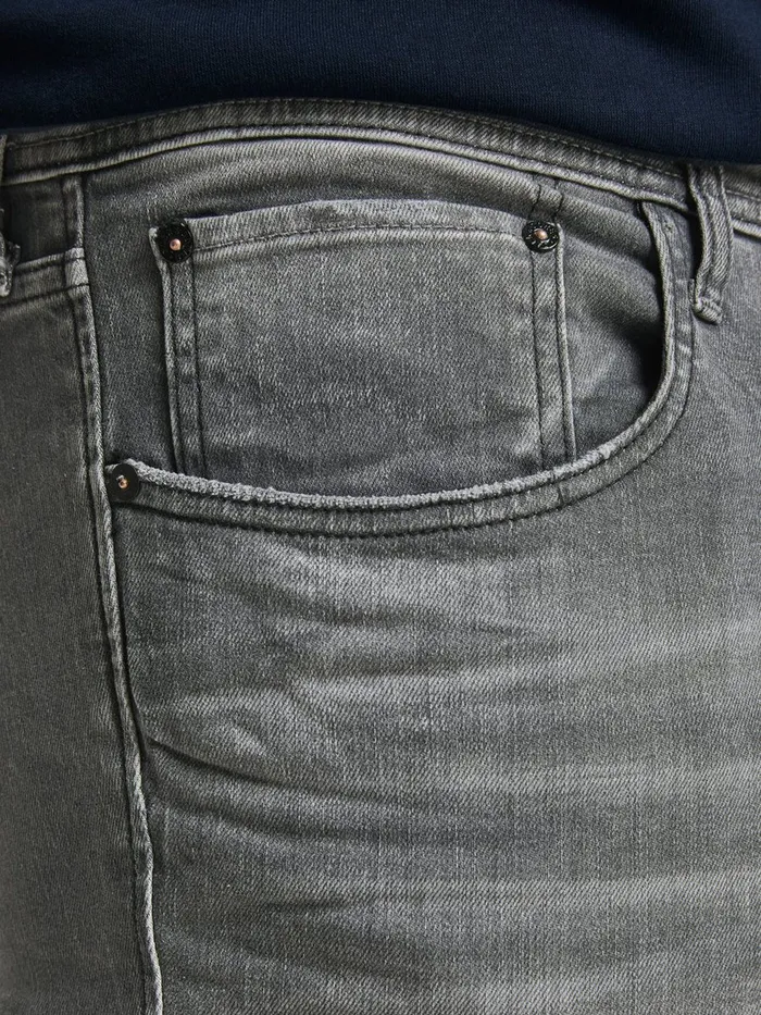 Jeans JACK and JONES Mens TIM ORIGINAL JOS 183 PLUS SIZE SLIM FIT JEANS Grey Grey Denim
