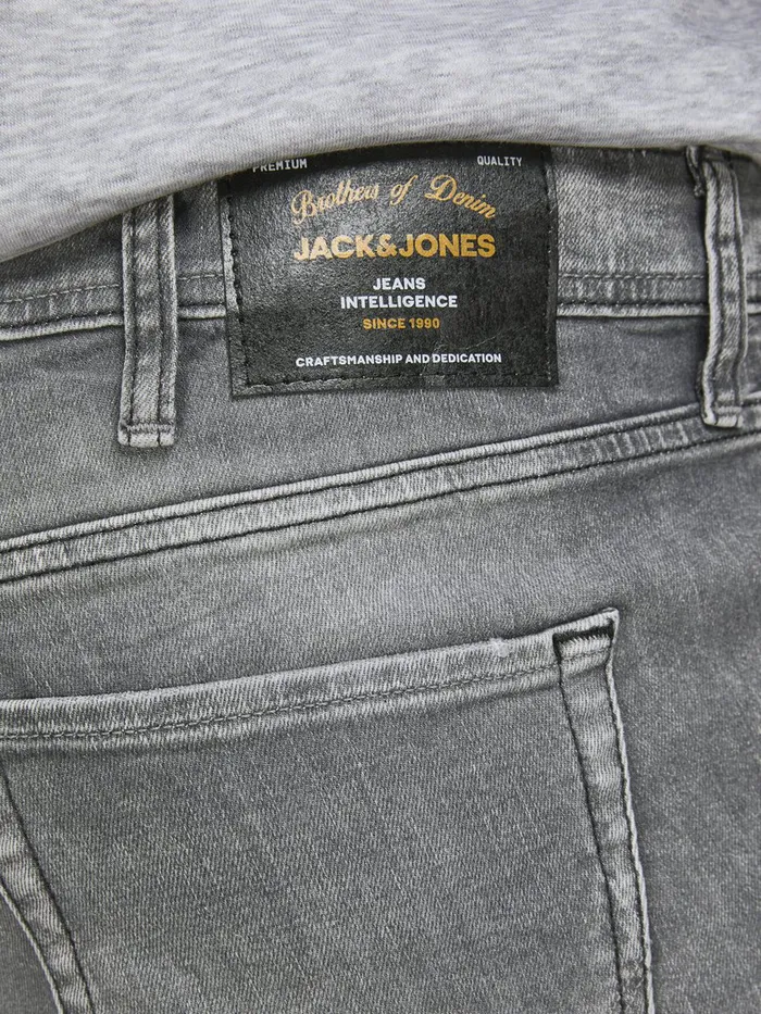 Jeans JACK and JONES Mens TIM ORIGINAL JOS 183 PLUS SIZE SLIM FIT JEANS Grey Grey Denim