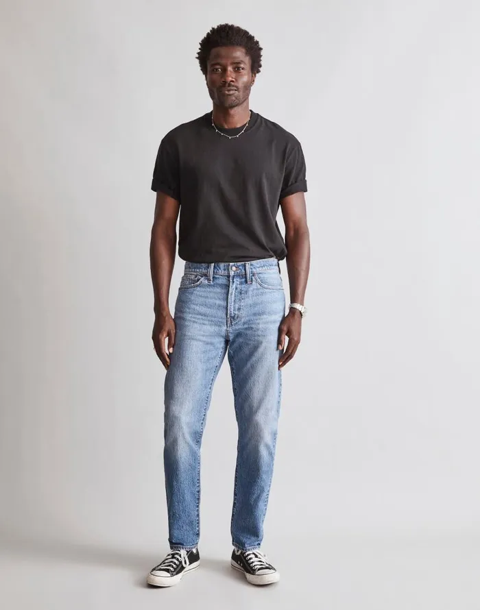 Jeans Men Madewell Relaxed Taper Jeans Marcey Wash