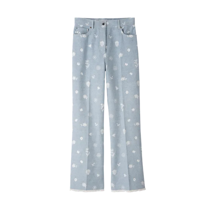 Jeans Sky Blue Women Trousers and shorts Longchamp