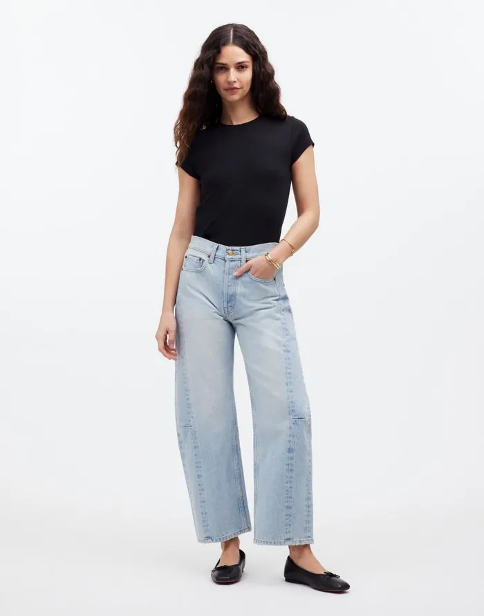 Jeans Women Madewell B Sides Slim Lasso Jeans Super Light Vintage
