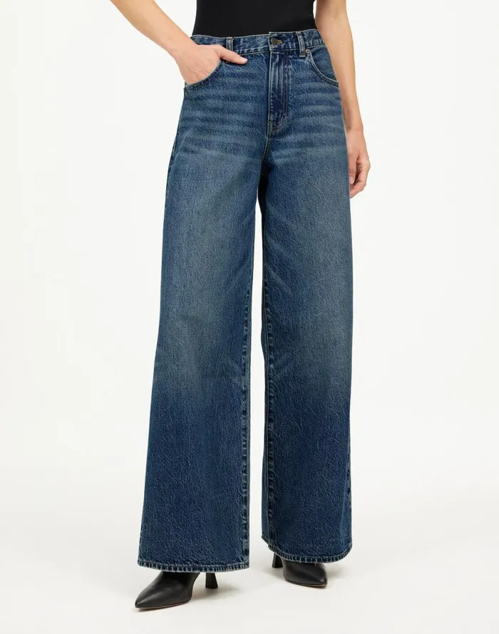 Jeans Women Madewell SuperwideLeg Jeans Concho Wash