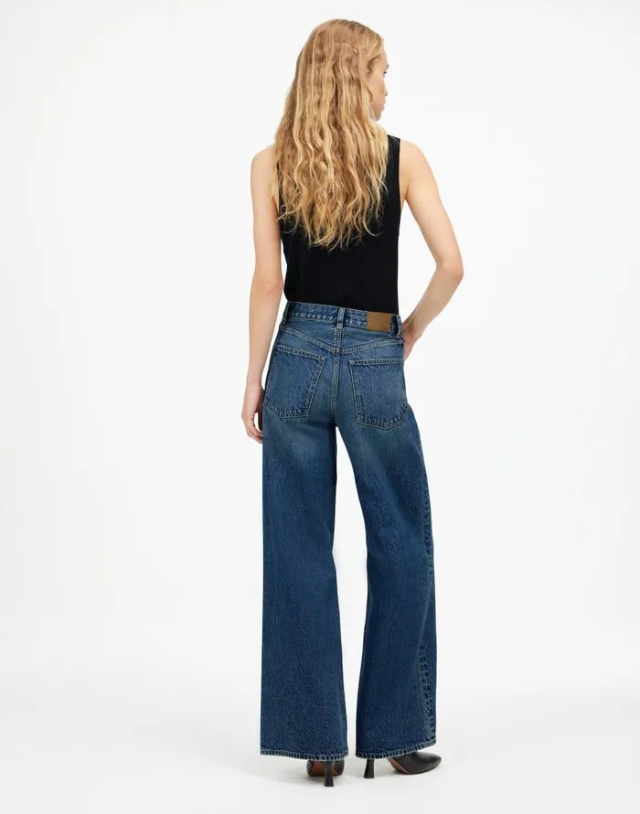 Jeans Women Madewell SuperwideLeg Jeans Concho Wash