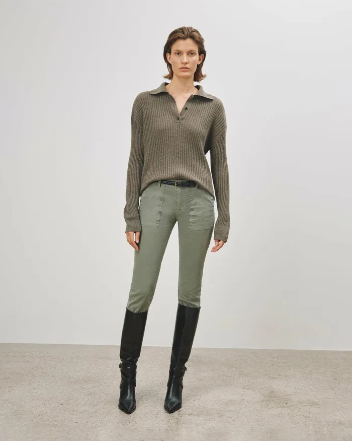 JENNA PANT Stone Women Nili Lotan Pants and Shorts