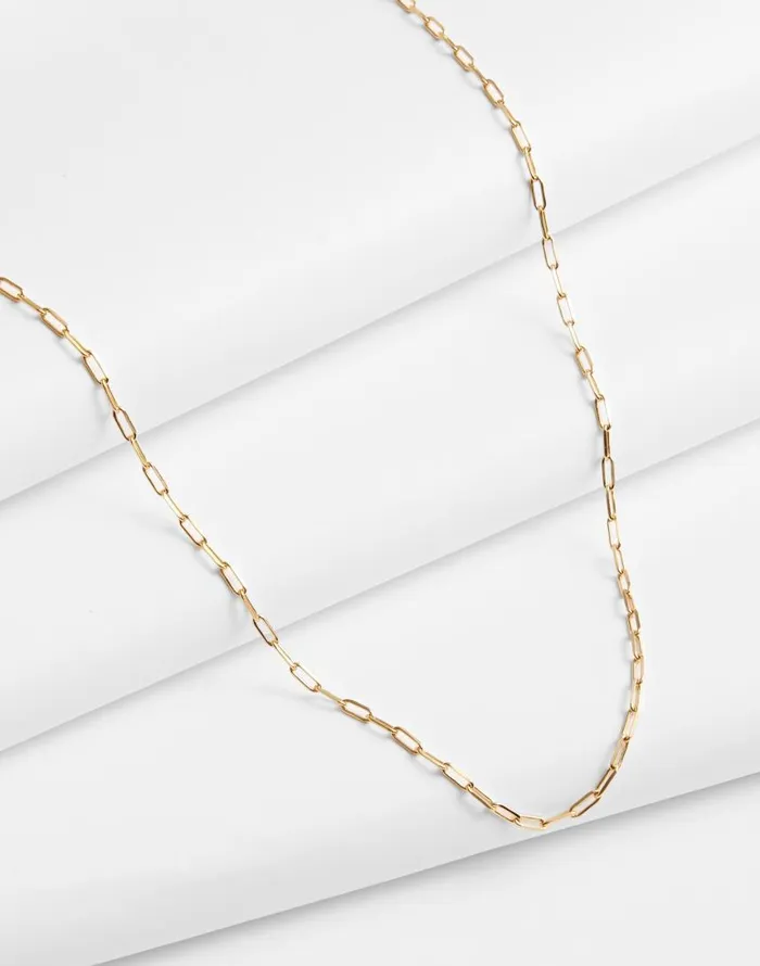 Jewelry Women Madewell DemiFine Paperclip Chain Necklace 14k Gold