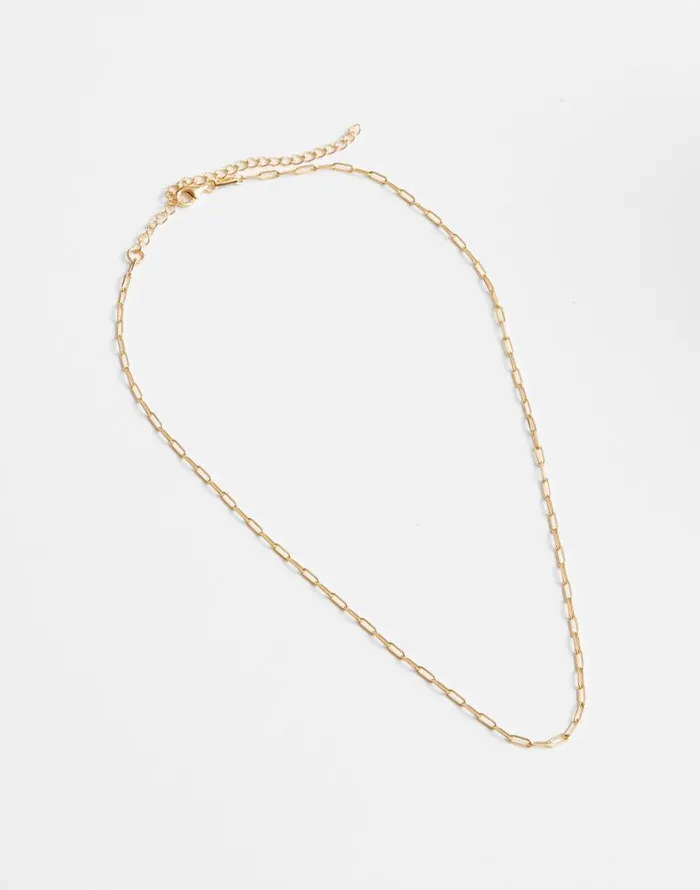 Jewelry Women Madewell DemiFine Paperclip Chain Necklace 14k Gold