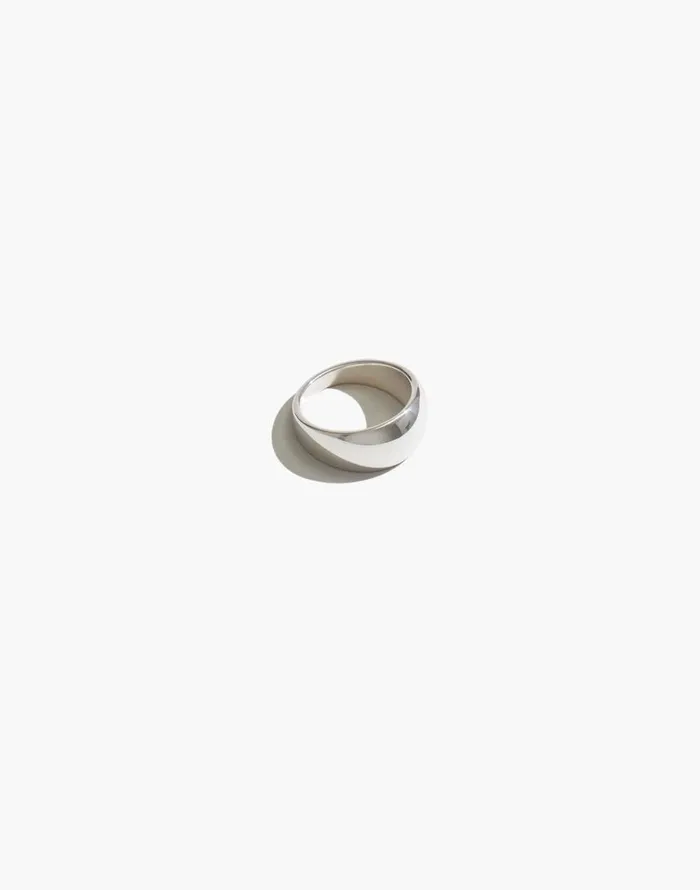 Jewelry Women Madewell Maslo Jewelry Domed Ring Sterling Silver Silver