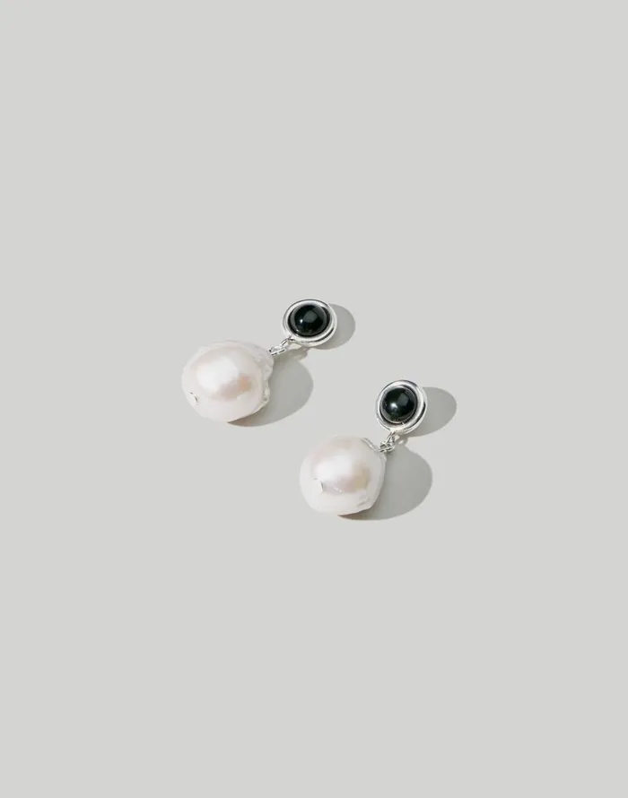 Jewelry Women Madewell Maslo Jewelry Laurel Baroque Earrings Silver