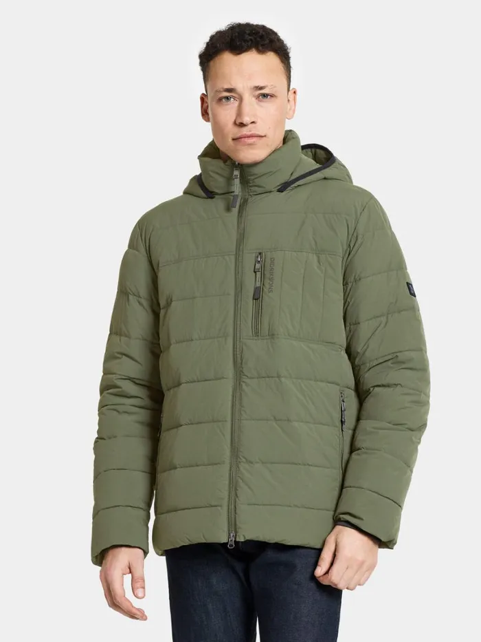 Jona Jacket Deep Green Men Didriksons Insulated Jackets