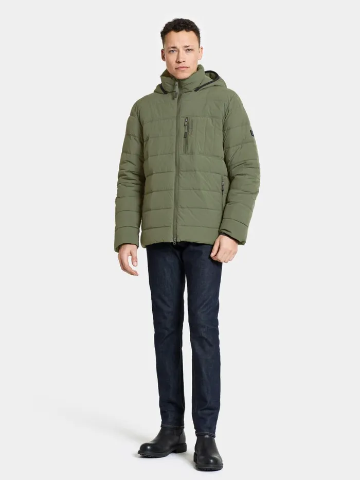 Jona Jacket Deep Green Men Didriksons Insulated Jackets