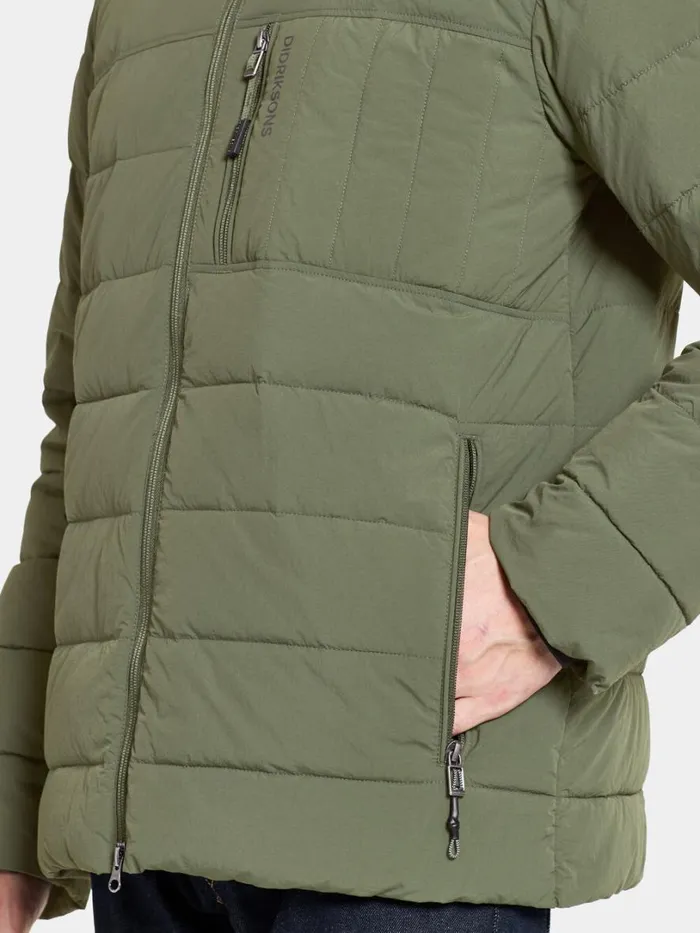 Jona Jacket Deep Green Men Didriksons Insulated Jackets