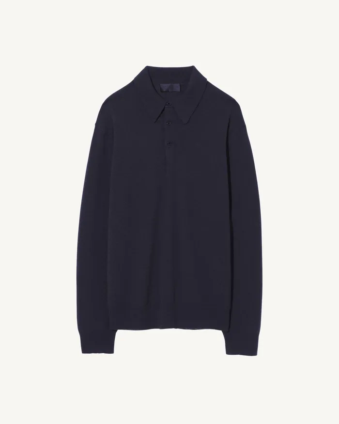 JOVAN CASHMERE POLO Black Men Nili Lotan Sweaters