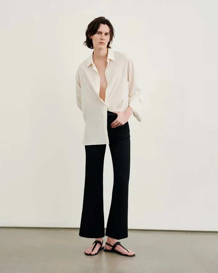 JULIEN SILK BLOUSE Black Women Nili Lotan Tops