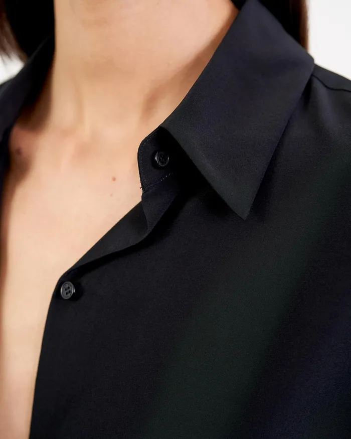 JULIEN SILK BLOUSE Black Women Nili Lotan Tops