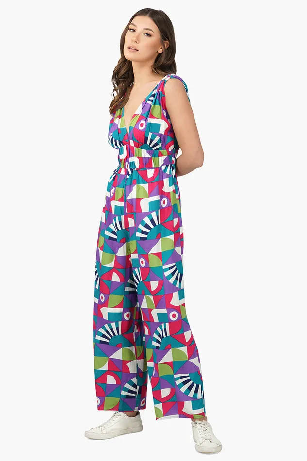 Jumpsuits Women America and Beyond Geo Toucan Viscose Jumpsuit