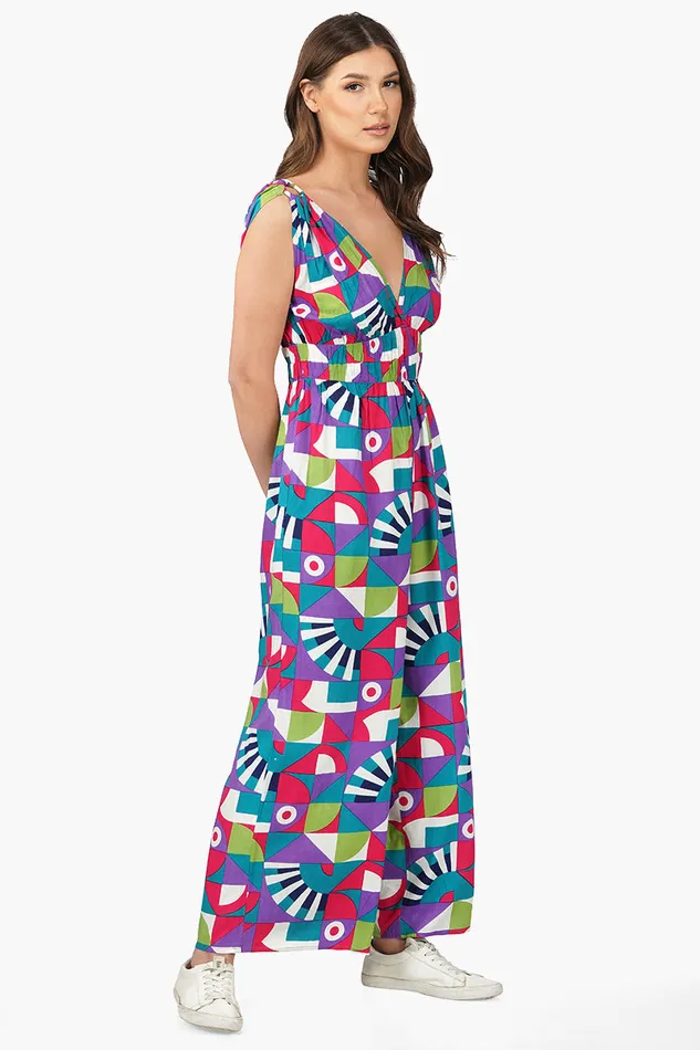 Jumpsuits Women America and Beyond Geo Toucan Viscose Jumpsuit