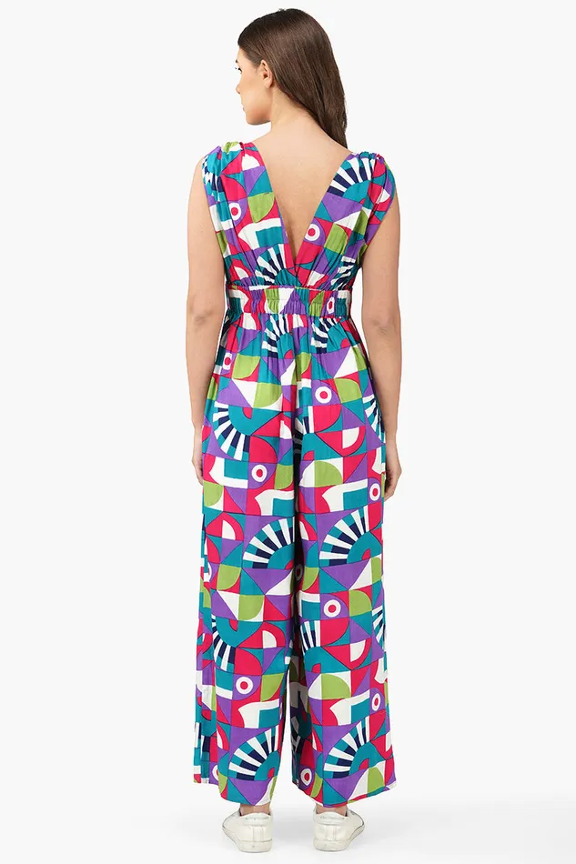 Jumpsuits Women America and Beyond Geo Toucan Viscose Jumpsuit