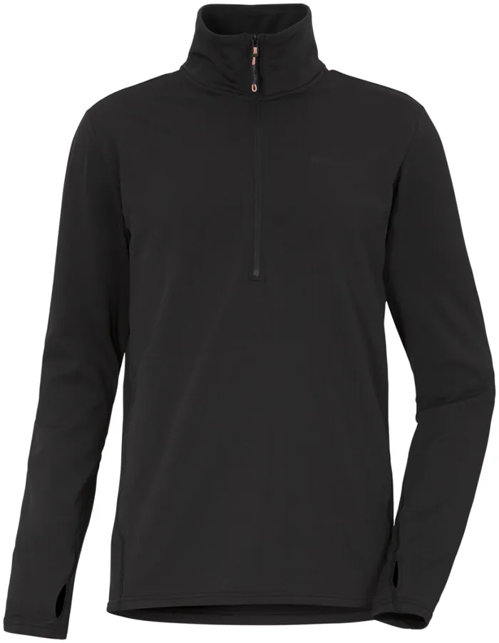 Kalle HalfZip Black Men Didriksons Fleece and Midlayers