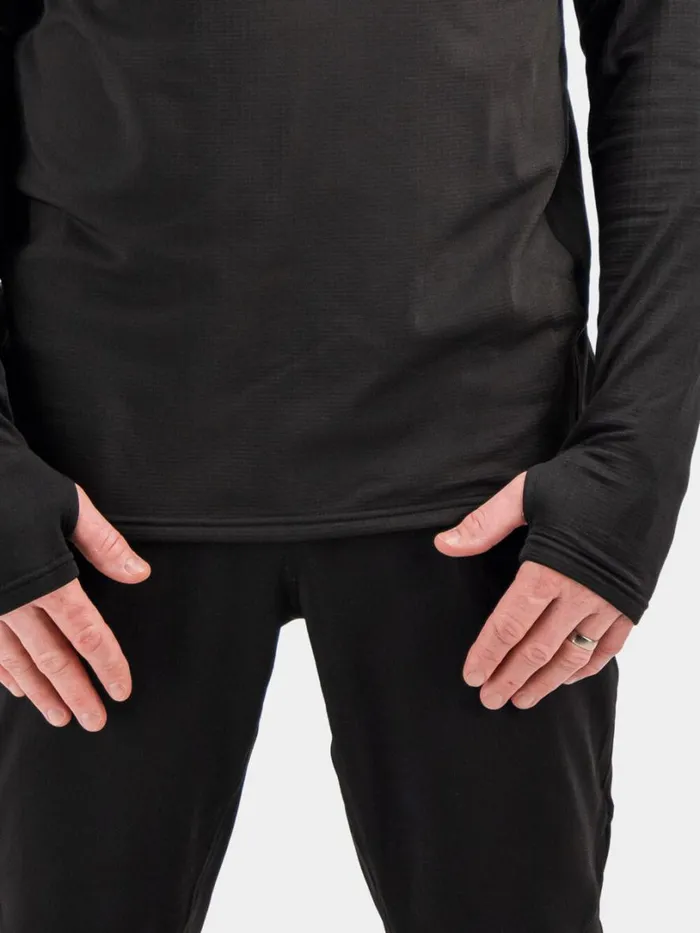 Kalle HalfZip Black Men Didriksons Fleece and Midlayers