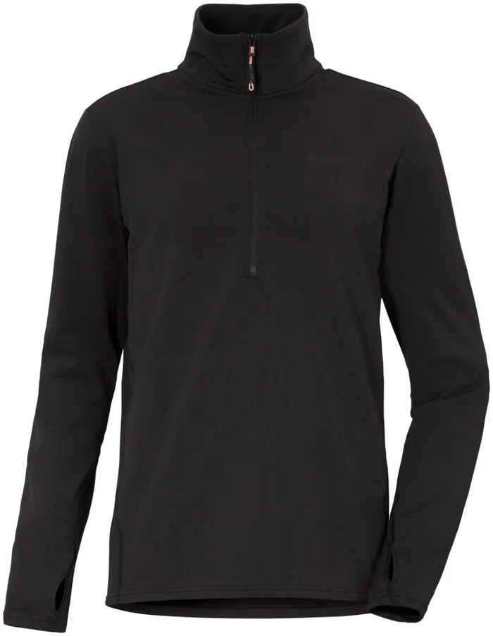 Kalle HalfZip Black Men Didriksons Fleece and Midlayers