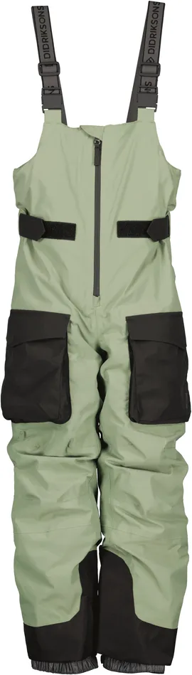 Karbonat Kids039 Bib Pants Light Moss Kids Didriksons Snow Pants