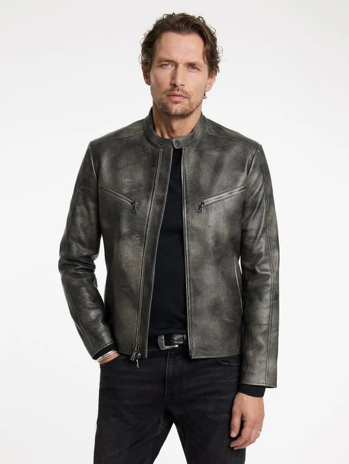 KEELER RACER JACKET Carbon Men John Varvatos Coats And Jackets