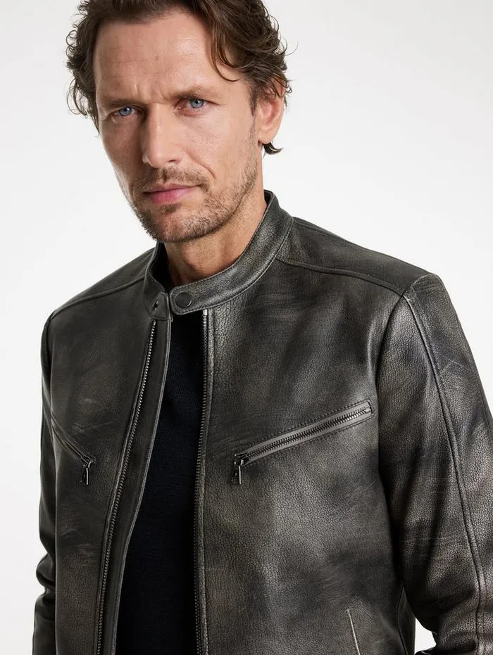 KEELER RACER JACKET Carbon Men John Varvatos Coats And Jackets