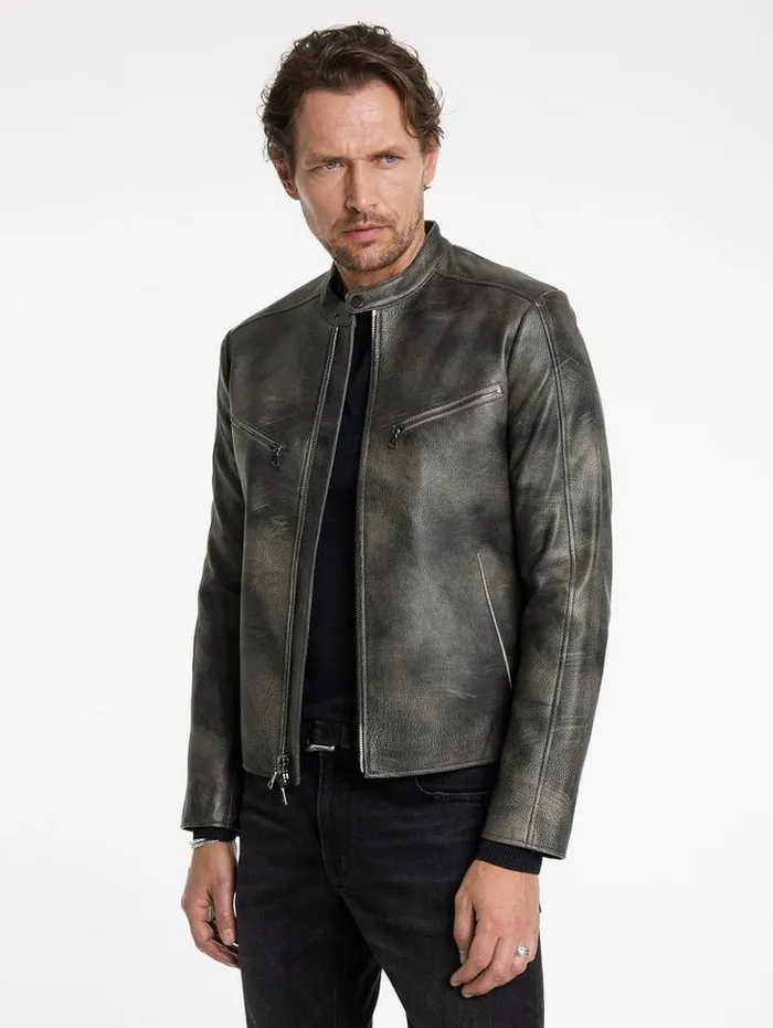 KEELER RACER JACKET Carbon Men John Varvatos Coats And Jackets