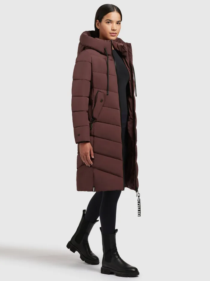 KHUJO Quilted Coats Women Mantel MIKIA Weinrot Weinrot