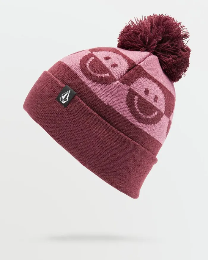 Kids Camoblast Beanie 8211 Burgundy Kids Volcom Beanies