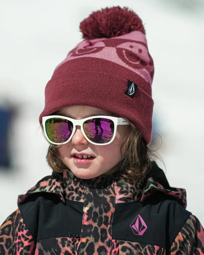 Kids Camoblast Beanie 8211 Burgundy Kids Volcom Beanies