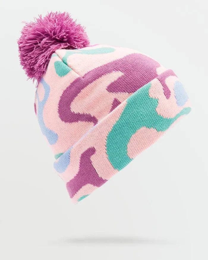 Kids Camoblast Beanie 8211 Pink Kids Volcom Beanies