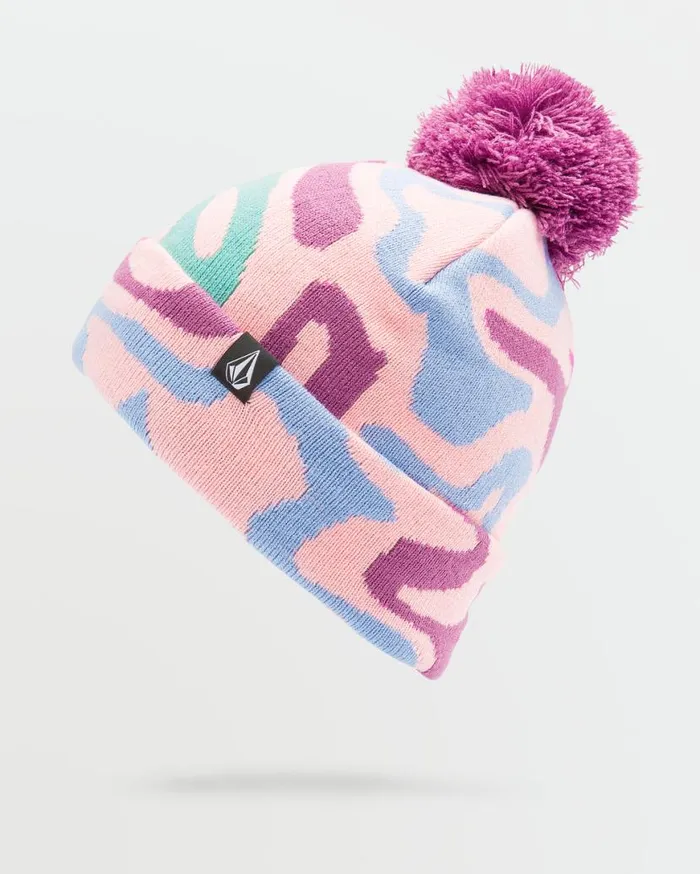 Kids Camoblast Beanie 8211 Pink Kids Volcom Beanies