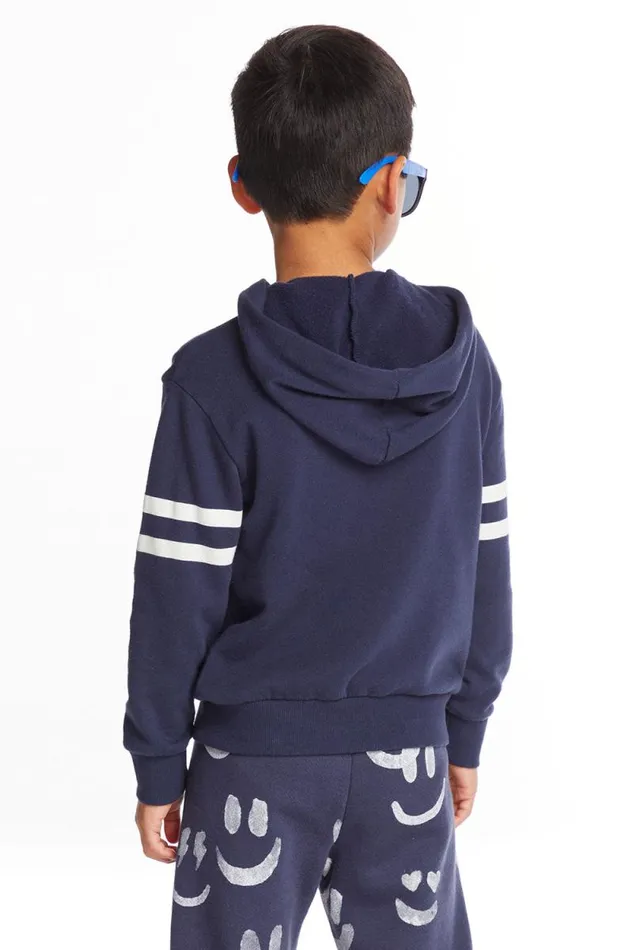 Kids Chaser Brand Boys New York Skyline Boys Pullover Hoodie