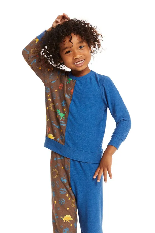 Kids Chaser Brand Boys Space Dinosaurs Long Sleeve