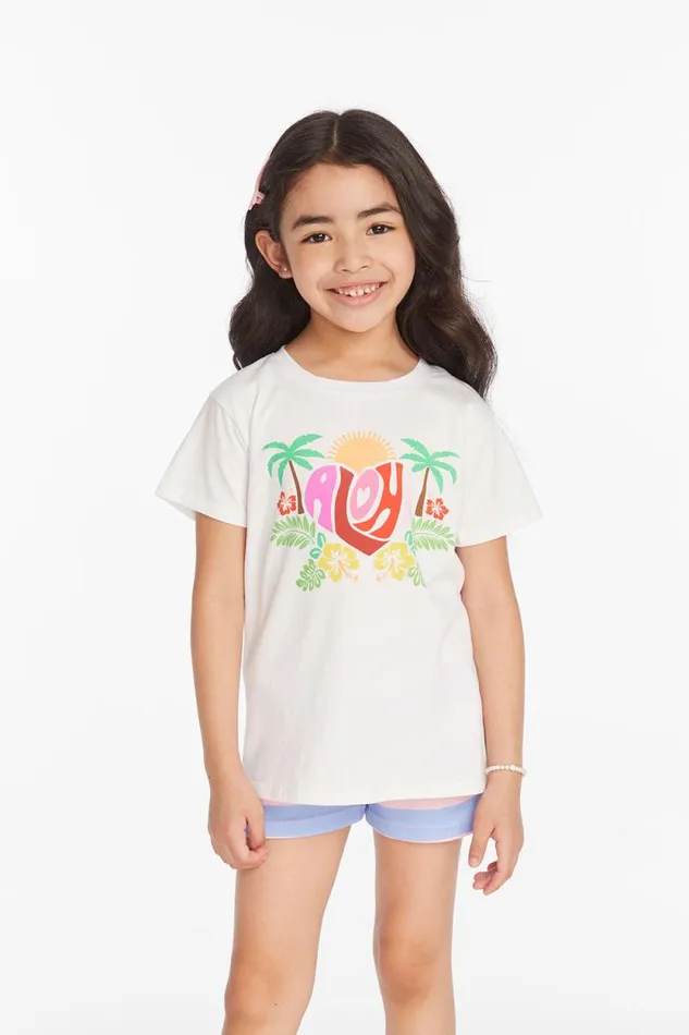 Kids Chaser Brand Girls Aloha Girls Tee