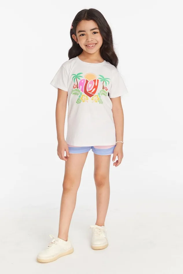 Kids Chaser Brand Girls Aloha Girls Tee