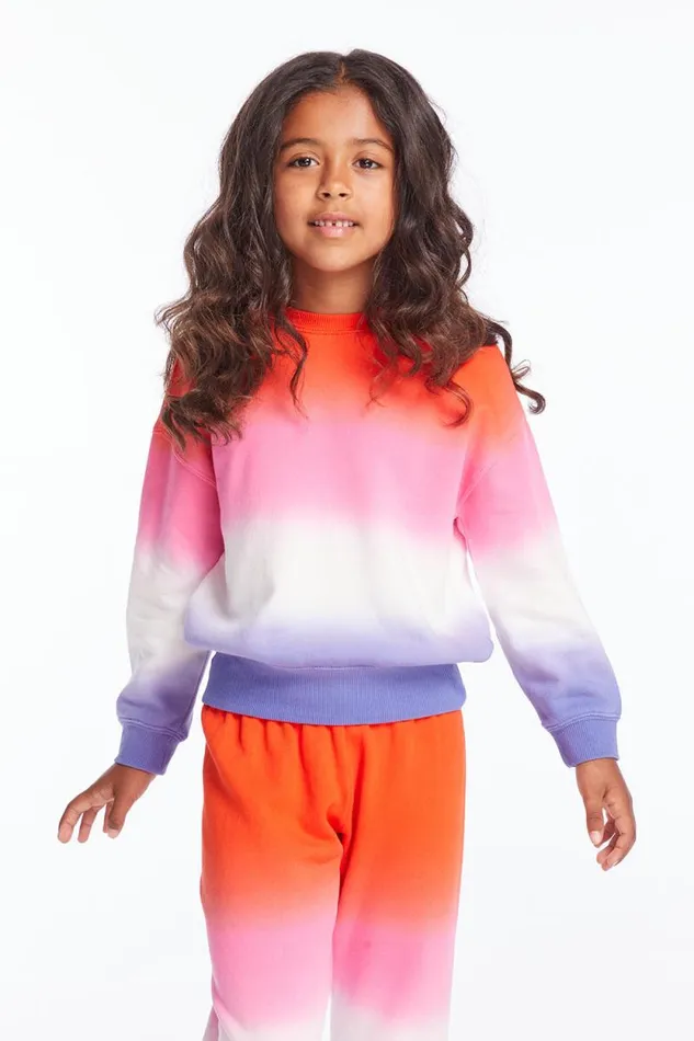 Kids Chaser Brand Girls Casbah Candy Sunset Girls Pullover